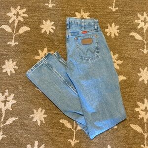 Wrangler Light Blue Straight Leg Women's Jeans 3x36